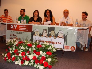 Encontro de Aposentados do Andes - mesa de abertura2