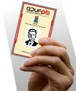 CARTEIRA SINDICALIZADO ADUFPBB 2010 detalhe do cartaz