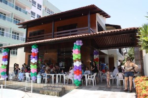 SEDE DECORADA COM TEMA DE FESTA