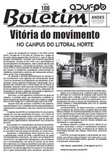Boletim Adufpb 106