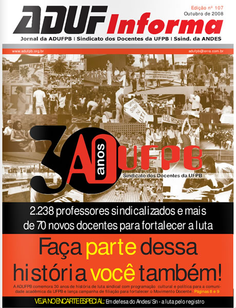 ADUF Informa | Edição nº 107 | Outubro de 2008