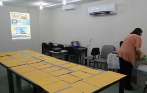Sala de Leitura da sede da ADUFPB foi preparada para receber a Comissão Julgadora