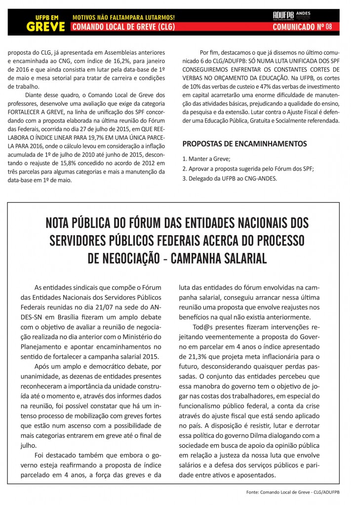 COMUNICADO CLG - UFPB - Nº 8.indd