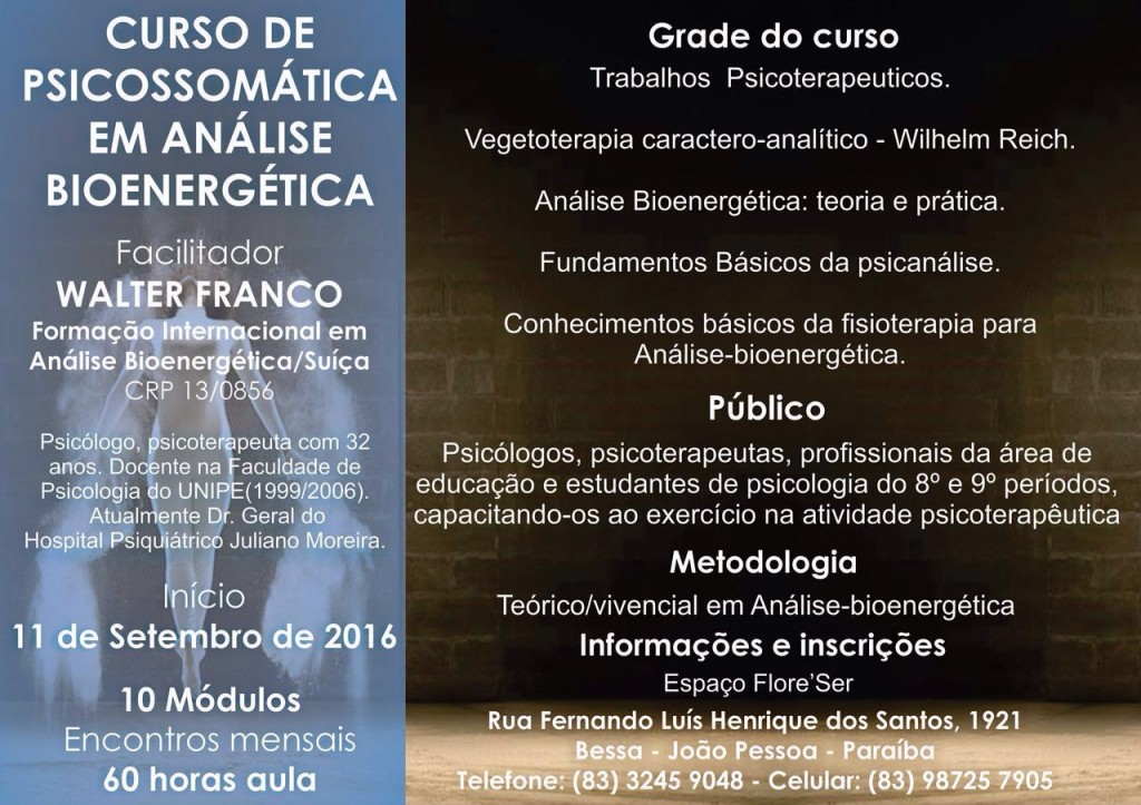 curso psicossomática em análise bioenergética 2