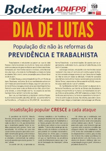 BOLETIM ADUFPB 159 - 04 ABR 2017_CAMPANHA 28 DE ABRIL (COLORIDO)_Page_1