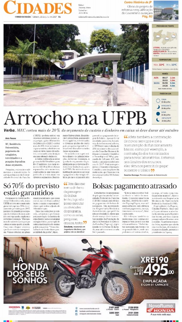 2017.07 - matéria do correio da paraíba 2