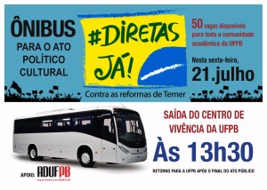 onibus para ato diretas já