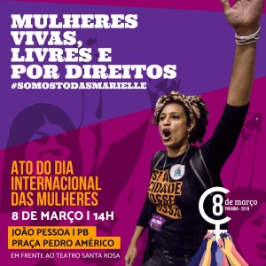 cartaz ato do 8 de março - 2019
