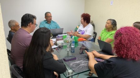 Reunião com a 1ª secretária do ANDES, representantes do ANDES Caroline de Araújo Lima
